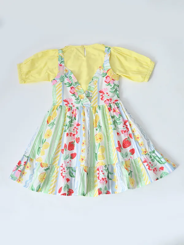Bella_Moda_Cotton_Woven_Puff_Sleeve_Floral_Print_Fit_And_Flare_Dress