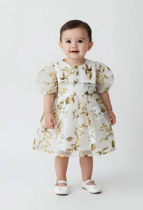 Bella_Moda_Cotton_Woven_Girls_Floral_Organza_Puff_Sleeve_Party_Dress_With_Square_Yoke