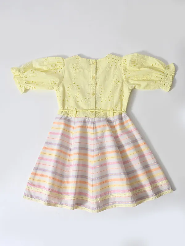Bella_Moda_Cotton_Woven_Girls_Striped_Dress_With_Embroidered_Overlay_And_Waist_Tie