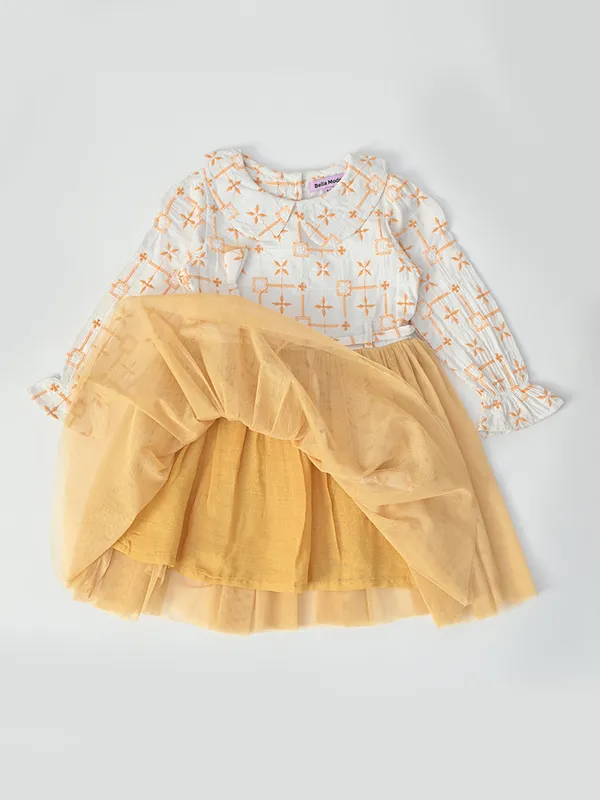 Bella_Moda_Net_Woven_Full_Sleeves_Embroidered_Party_Dress_Orange
