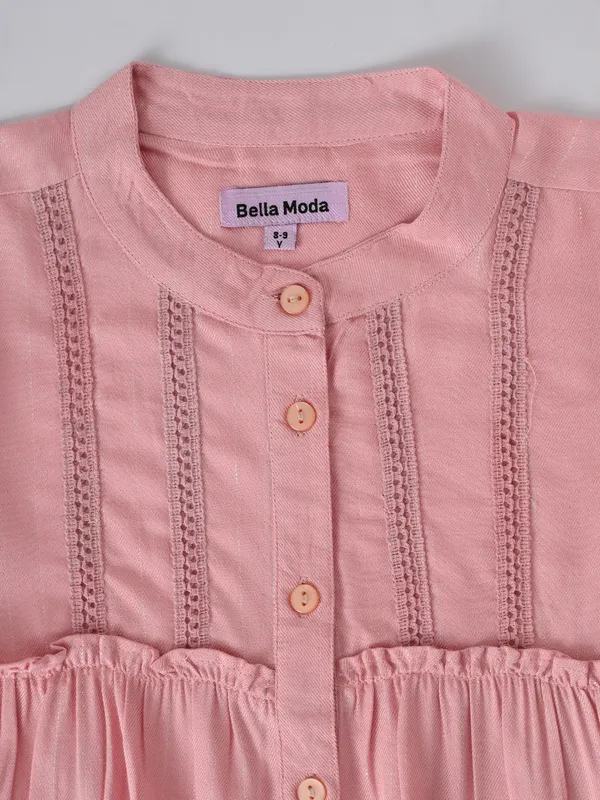 Bella_Moda_Cotton_Woven_Girls_Solid_Gathered_Yoke_Full_Sleeve_Top_With_Pants_Co_Ord_Set