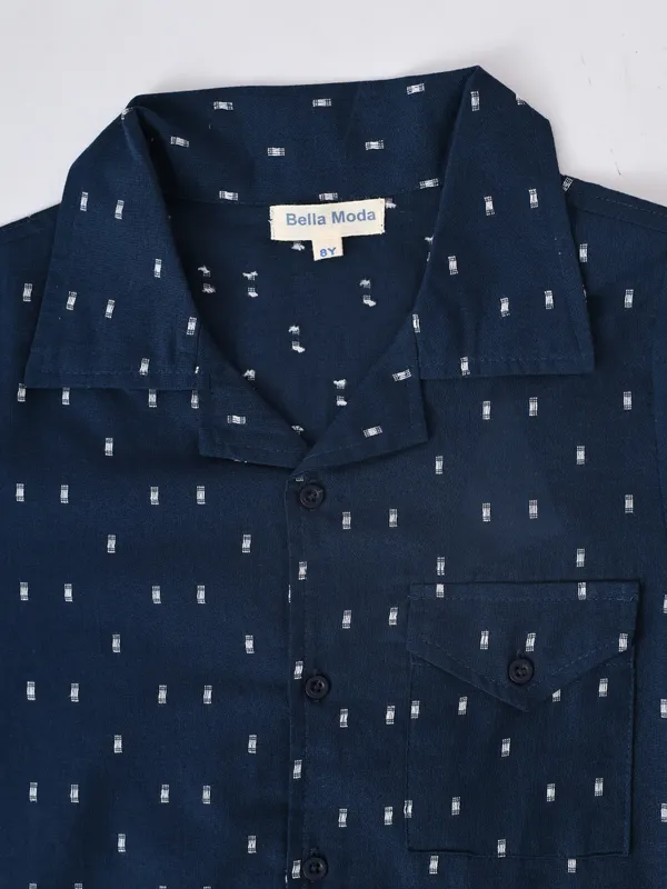 Bella_Moda_Boys_Printed_Half_Sleeve_Shirt_And_Shorts_Set