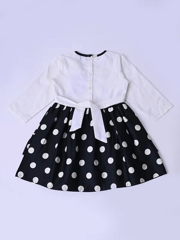 Bella_Moda_Baby_Girls_Dress_With_Embellished_Yoke_And_Dots_Printed_Frill_Hem