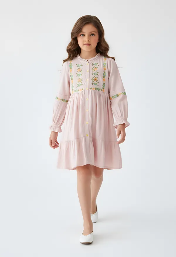 Bella_Moda_Cotton_Woven_Full_Peasant_Sleeves_Floral_Embroidered_Dress