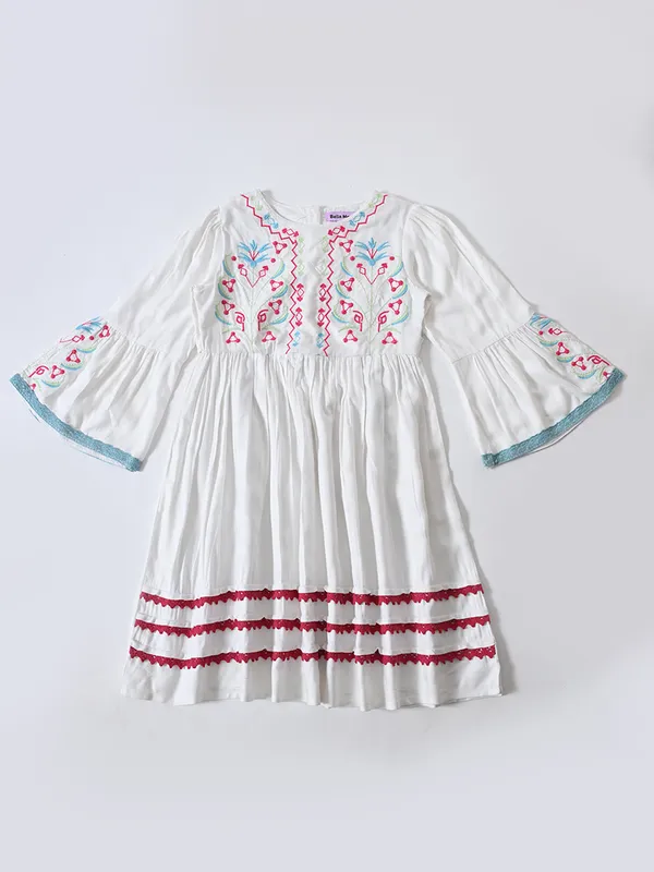 Bella_Moda_Cotton_Woven_Girls_Embroidered_Flared_Dress_With_Waist_Tie