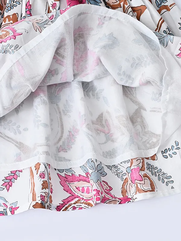 Baby_Girls_Printed_Cotton_Woven_Fit_And_Flare_Dress_With_Puff_Sleeves_And_Bow_Appilque_Rust_Brown_And_White