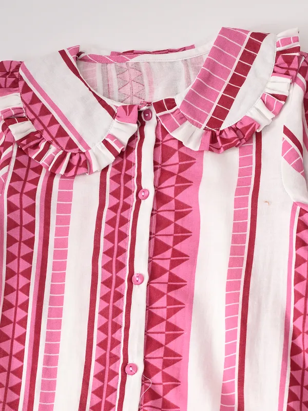 Bella_Moda_Cotton_Peasant_Sleeves_Striped_Printed_Coordinating_Top_And_Pant_Set
