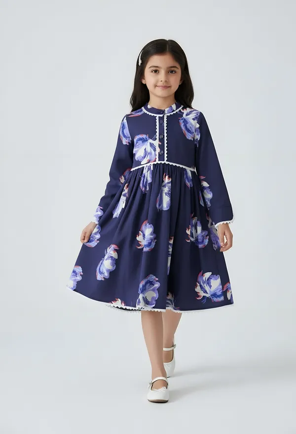 Bella_Moda_Cotton_Full_Sleeeves_Fit_And_Flare_Printed_Dress_Navy_Blue