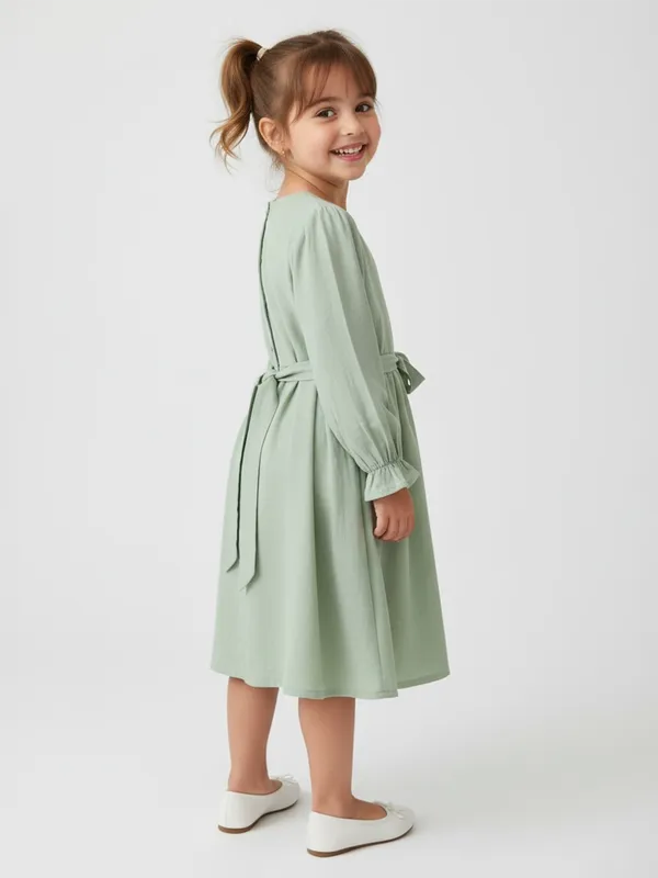Bella_Moda_Girls_Woven_Embroidered_Long_Sleeve_Fit_And_Flare_Dress