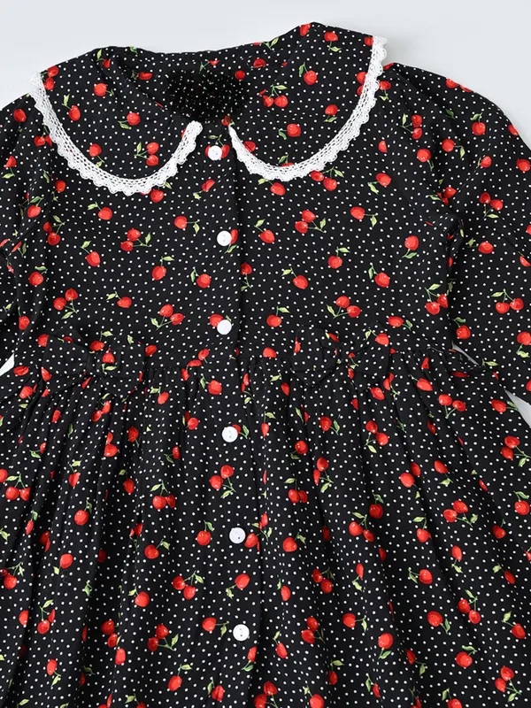 Baby_Girls_Floral_Printed_Cottonwoven_Dress_With_Peter_Pan_Collar_Black