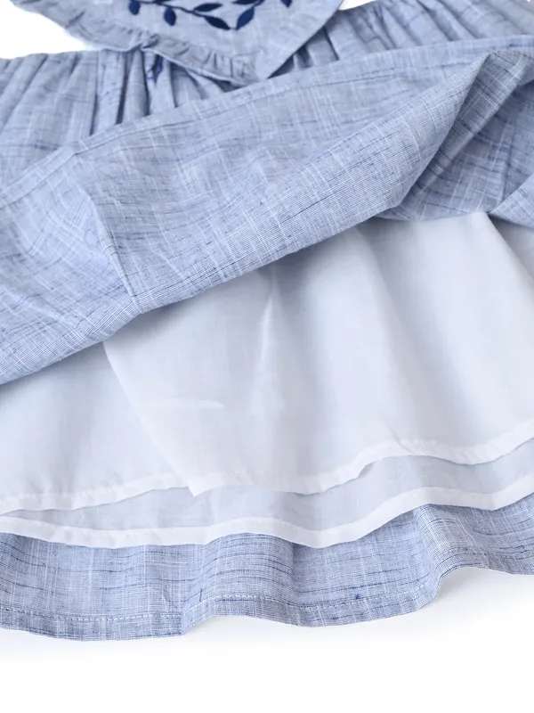 Girls_Floral_Embroidered_Cotton_Woven_Dress_With_Full_Sleeves_Blue