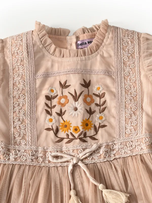 Bella_Moda_Girls_Net_Premium_Party_Frock_With_Embroidery,_Full_Sleeves_And_Tassel_Belt