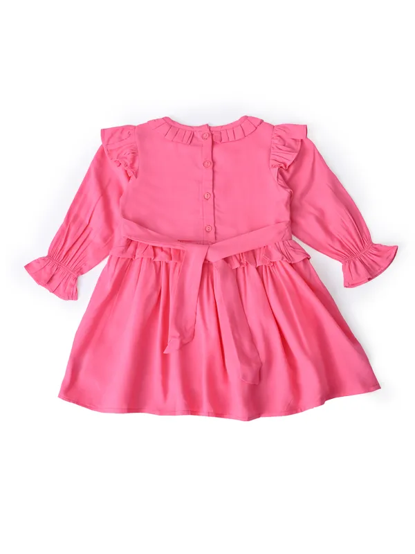 Baby_Girls_Embroidered_Cotton_Dress_With_Full_Sleeves_And_Floral_Print_Pink