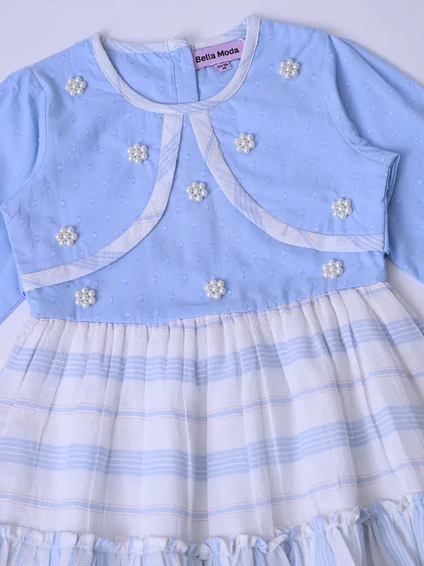 Bella_Moda_Baby_Girls_Dress_With_Embellished_Yoke_And_Striped_Frill_Hem
