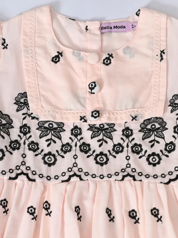 Bella_Moda_Cotton_Woven_Half_Puffed_Sleeves_Floral_Embroidered_Dress