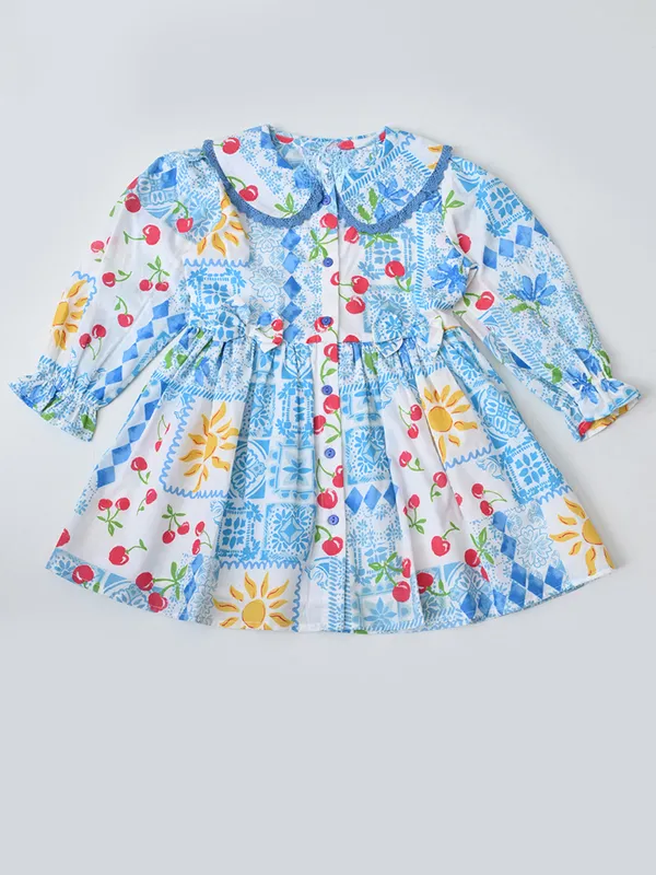Baby_Girls_Floral_Printed_Cottonwoven_Dress_With_Peter_Pan_Collar_Blue