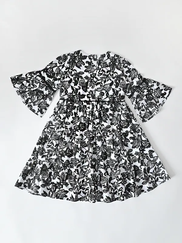 Bella_Moda_Cotton_Full_Sleeves_All_Over_Lace_Applique_Printed_Dress_Black