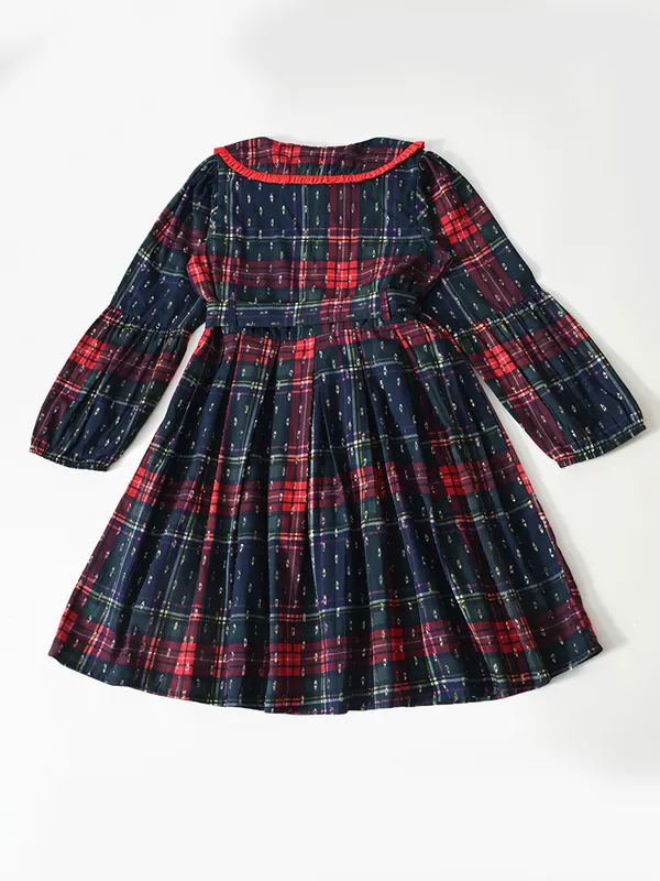 Bella_Moda_Cotton_Woven_Girls_Checked_Cotton_Dress_With_Peter_Pan_Collar_And_Waist_Tie