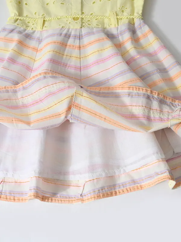 Bella_Moda_Cotton_Woven_Girls_Striped_Dress_With_Embroidered_Overlay_And_Waist_Tie