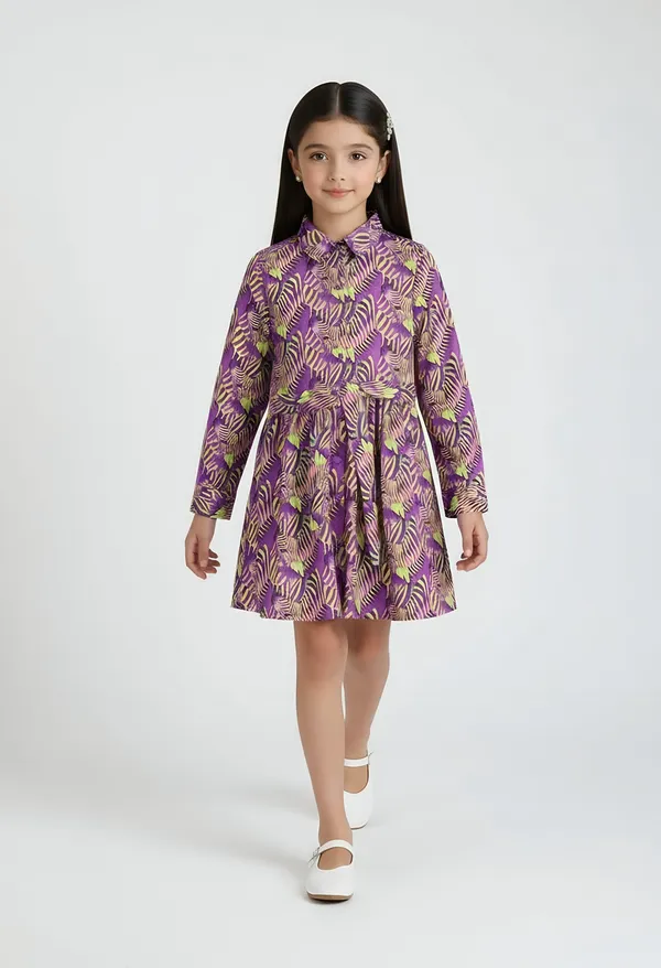 Bella_Moda_Cotton_Woven_Purple_All_Over_Printed_Shirt_Dress_With_Belt_Purple