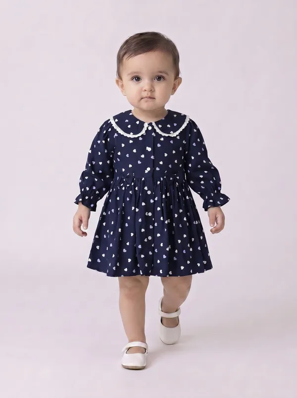 Baby_Girls_Floral_Printed_Cottonwoven_Dress_With_Peter_Pan_Collar_Navy