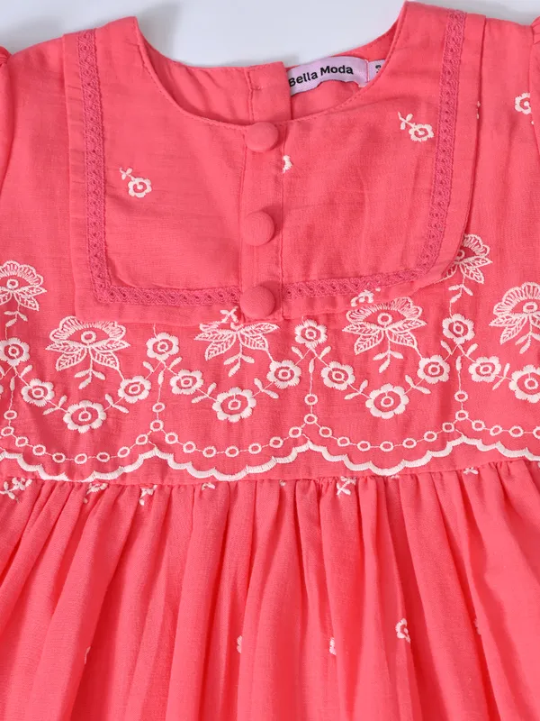 Bella_Moda_Cotton_Woven_Half_Puffed_Sleeves_Floral_Embroidered_Dress
