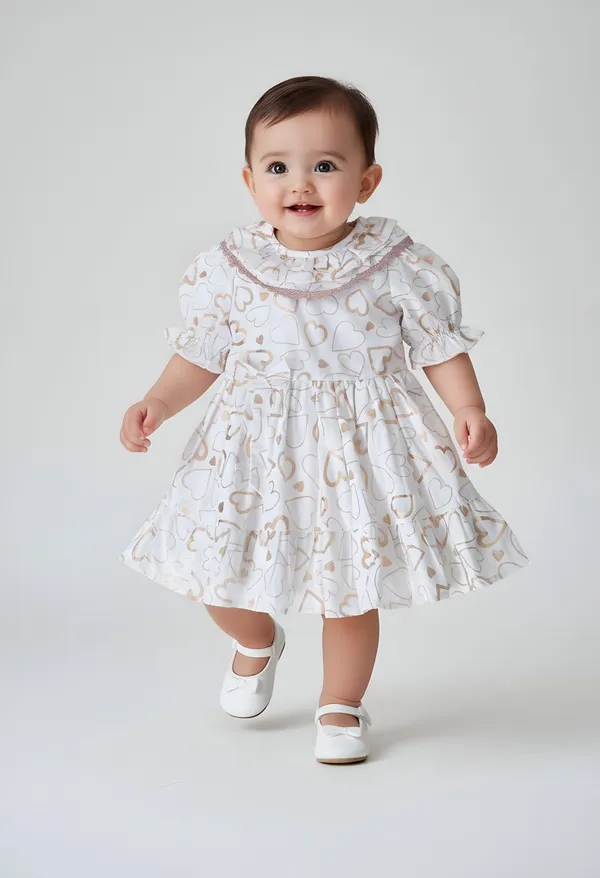 Bella_Moda_Cotton_Woven_Golden_Heart_Party_Dress