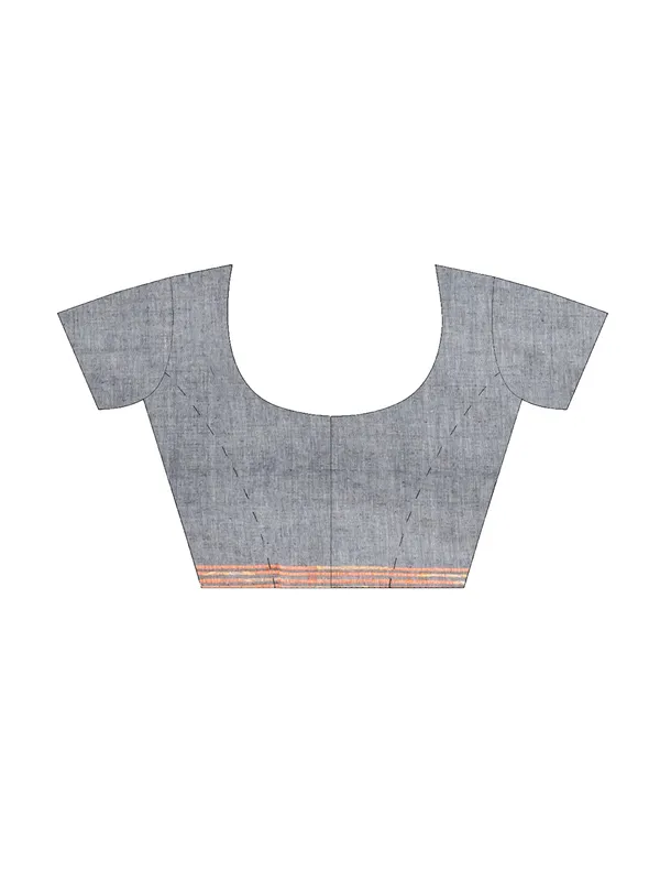 Grey_And_White_Handloom__Saree_For_Women