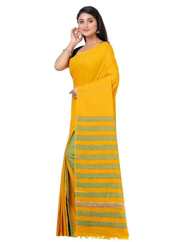 Yellow_Handloom__Saree_For_Women