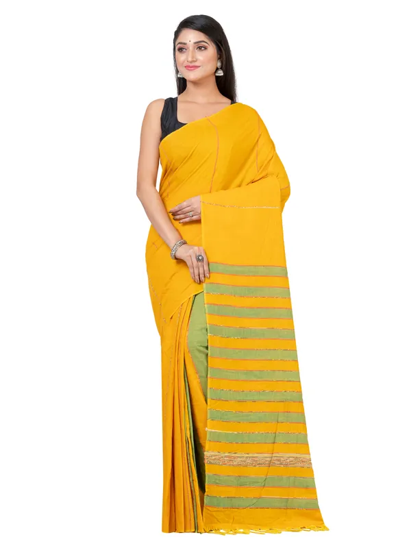 Yellow_Handloom__Saree_For_Women