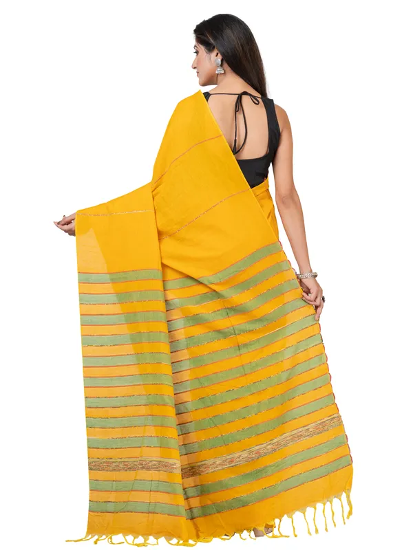 Yellow_Handloom__Saree_For_Women
