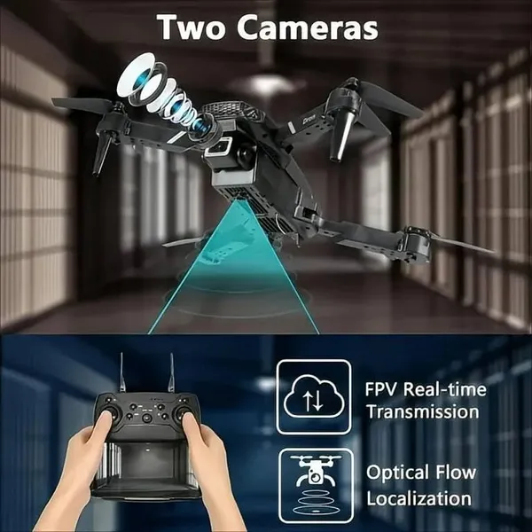 E88_Foldable_Wifi_Fpv_Drone_|_Hd_Dual_Camera_|_Easy_To_Fly_Rc_Drone