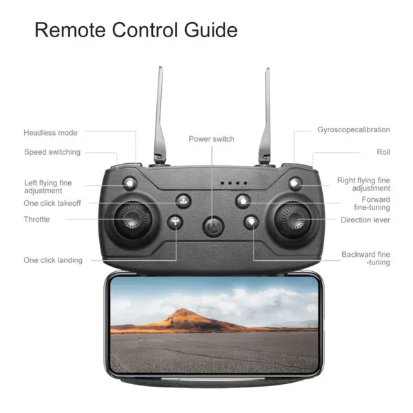 E88_Light_Foldable_Wifi_Fpv_Drone_With_Dual_Battery_|_Hd_Dual_Camera_|_Easy_To_Fly_Rc_Drone
