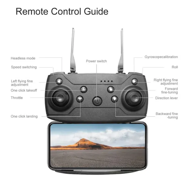 E88_Mini_Light_Drone_With_Dual_Battery_|_Hd_Dual_Camera_|_Foldable_Quadcopter_For_Beginners
