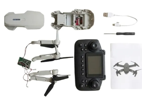 Diy_Nano_Drone_Kit_E88_Hd_Camera_Drone_With_Screen_Remote_Controller_|_Gesture_Control_|_Rc_Foldable_Drone