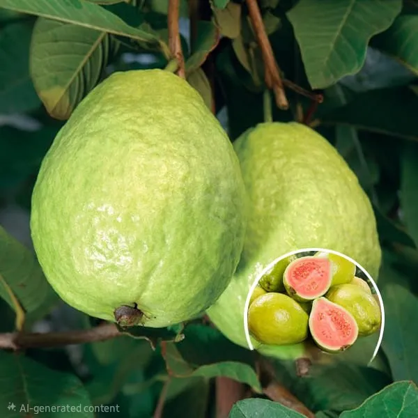 Taiwan_Pink_Guava_Live_Fruit-Bearing_Plant