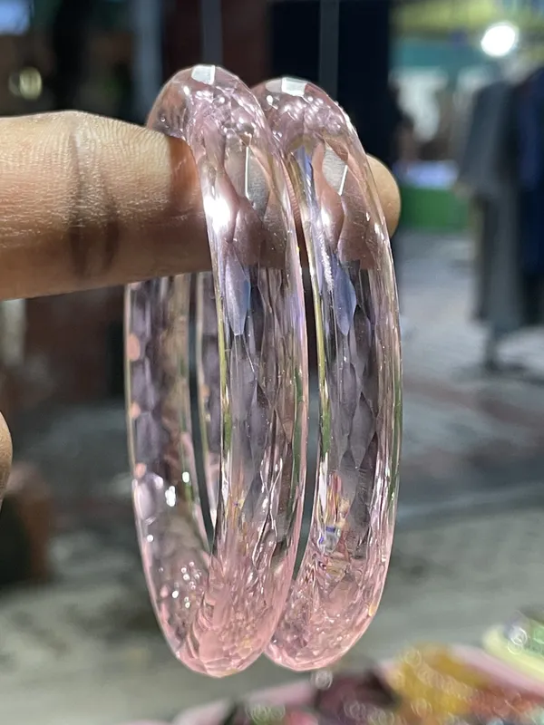 Pink_Faceted_Bangle_Pair_for_Women