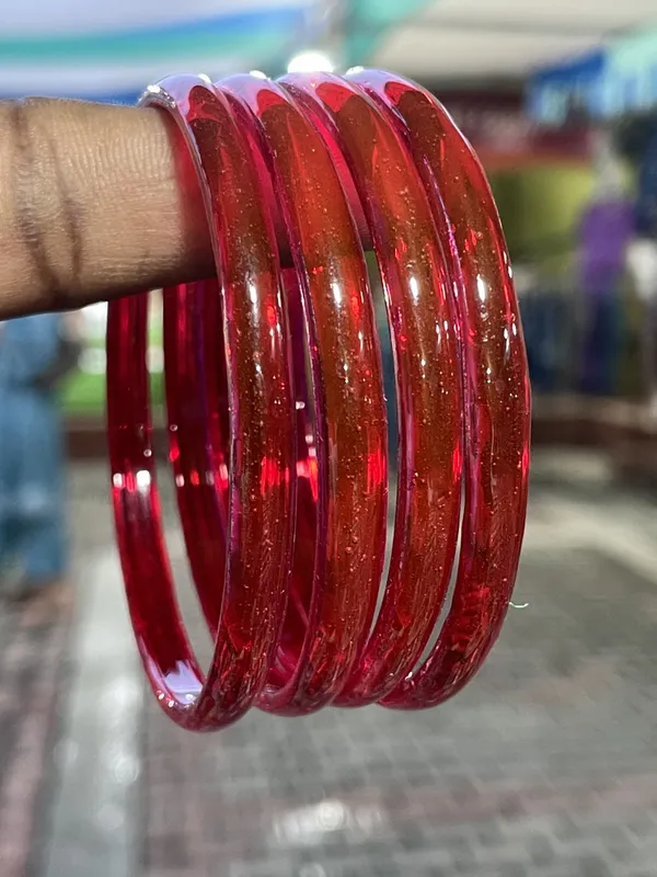 Red_Glitter_Finish_Bangle_Set_for_Women