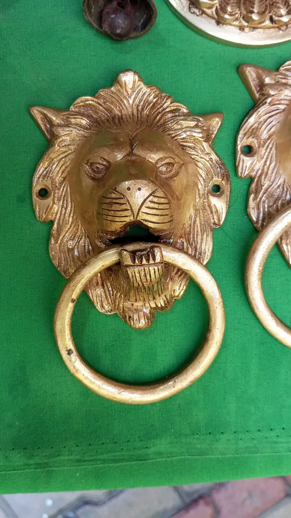 Brass_Tone_Lion_Design_Door_Knocker