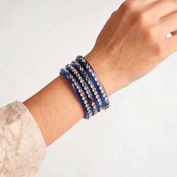 Blue_Stone_Studded_Bangle_Set_For_Women_Pack_Of_4