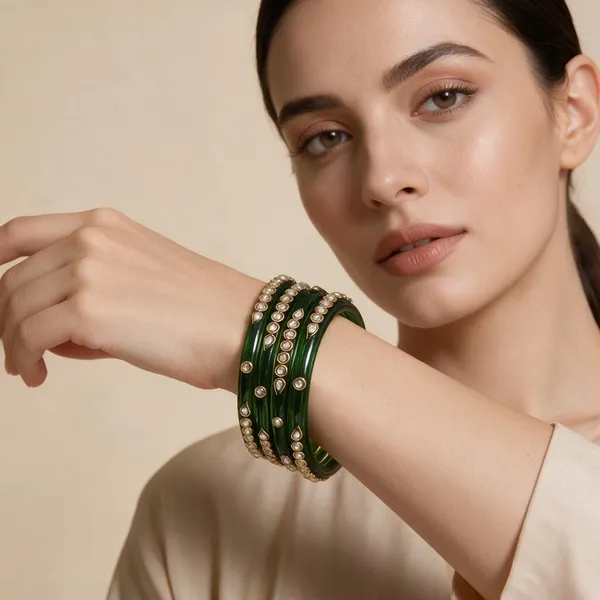 Green_Stone_Studded_Bangles_For_Women_Pack_Of_4