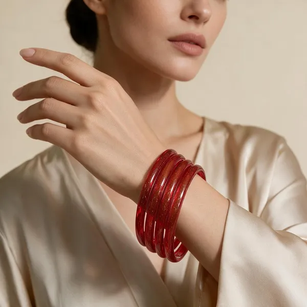 Red_Glitter_Finish_Bangle_Set_For_Women_Pack_Of_4