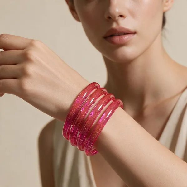 Pink_Glitter_Bangle_Set_For_Women_Pack_Of_4