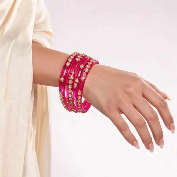 Pink_Gold_Tone_Stone_Studded_Bangles_For_Women_Pack_Of_4