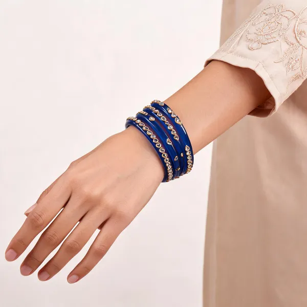 Blue_Embellished_Bangle_Set_For_Women_Pack_Of_4