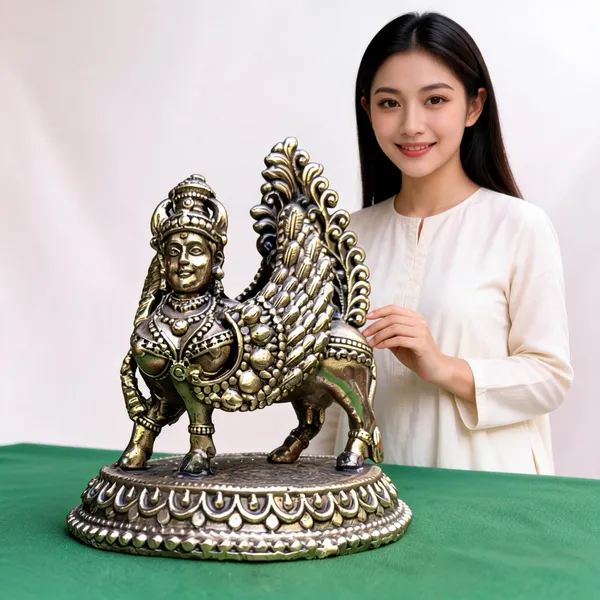Metal_Traditional_Kamdhenu_Cow_Idol