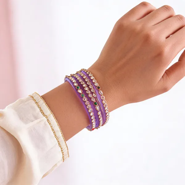 Purple_Gold_Tone_Stone_Studded_Bangle_Set_For_Women_Pack_Of_4