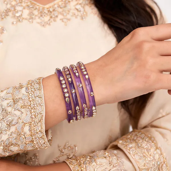 Purple_Stone_Studded_Bangle_Set_For_Women_Pack_Of_4