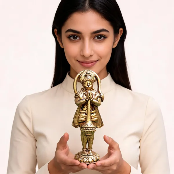 Gold_Tone_Hanuman_Idol_With_Gada