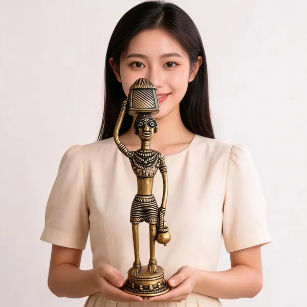 Metal_Tribal_Art_Woman_Figurine